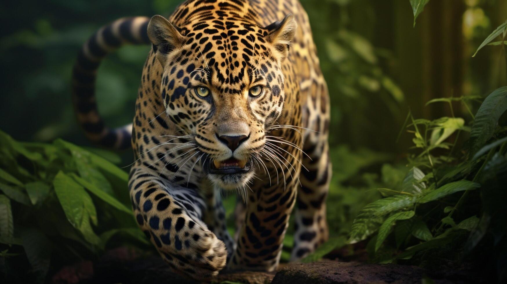 ai généré jaguar haute qualité image photo