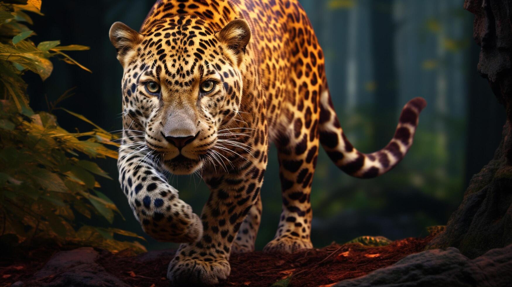 ai généré jaguar haute qualité image photo