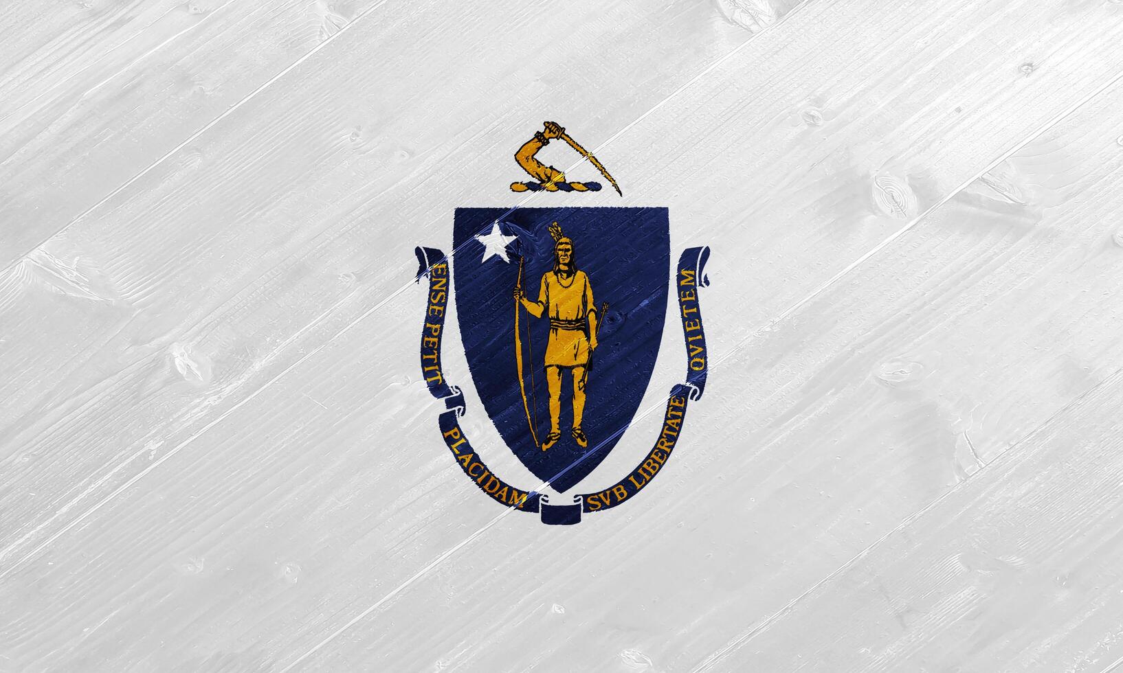 drapeau de Massachusetts Etats-Unis Etat sur une texturé Contexte. concept collage. photo