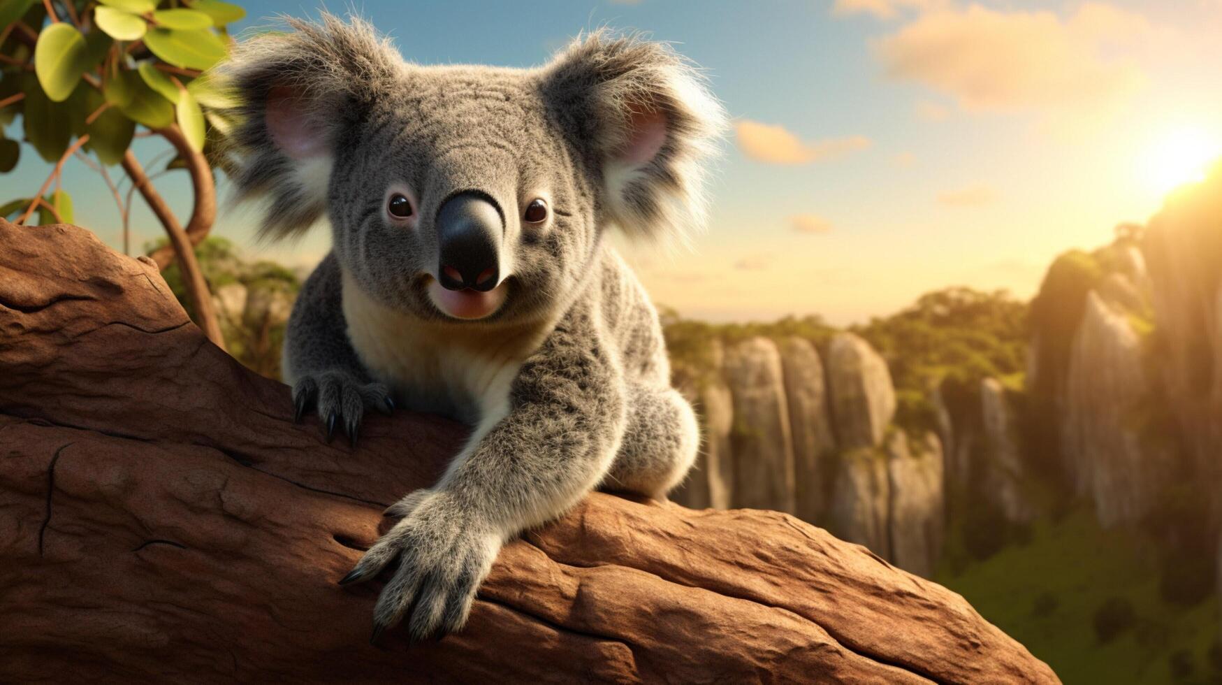 ai généré koala haute qualité image photo