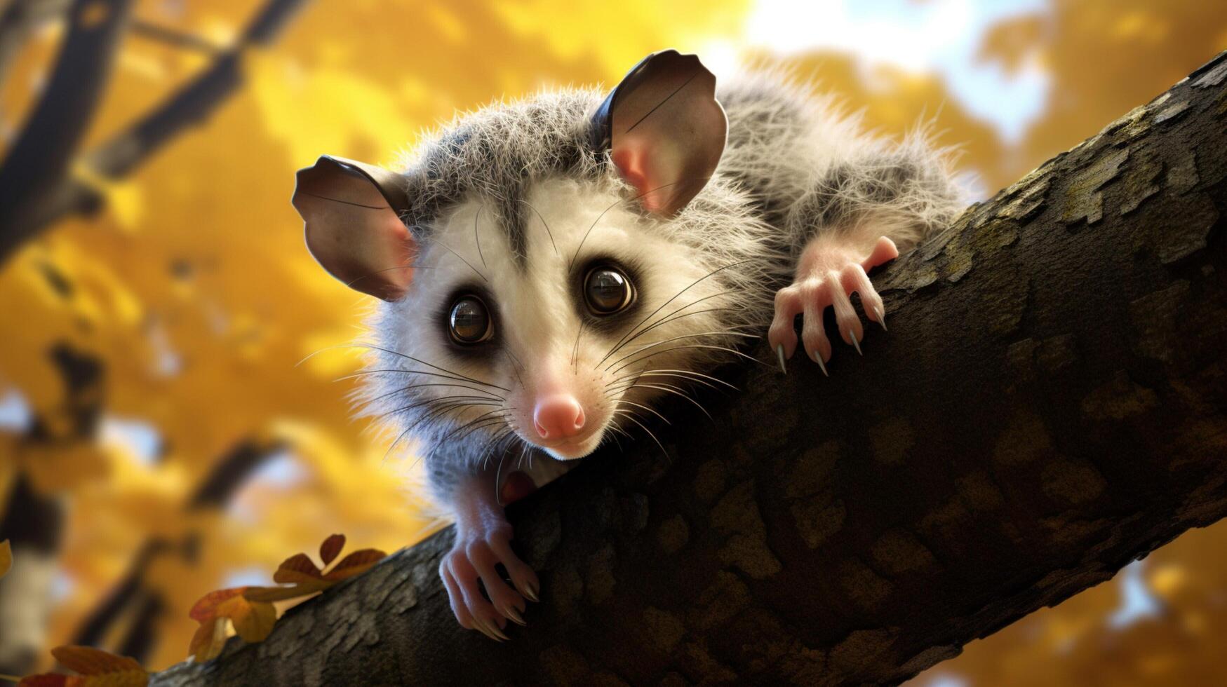 ai généré opossum haute qualité image photo