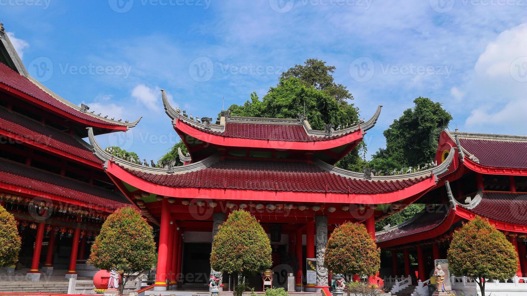 sémarang, 4 Mars 2023 - sam caca kong temple dans semarang sur central Java dans Indonésie. klenteng sam caca Kong, Haut touristique destination dans semarang Indonésie photo