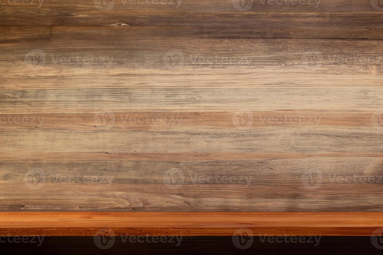 en bois étagère et bois Contexte de mur texture. marron livre étagère à mur Contexte photo