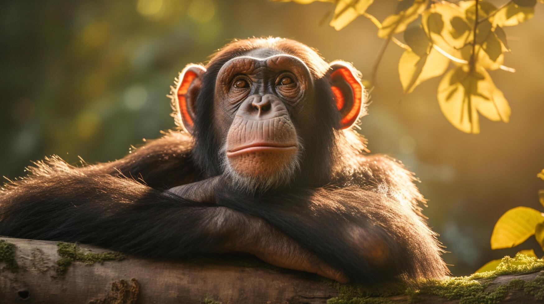 ai généré chimpanzé haute qualité image photo