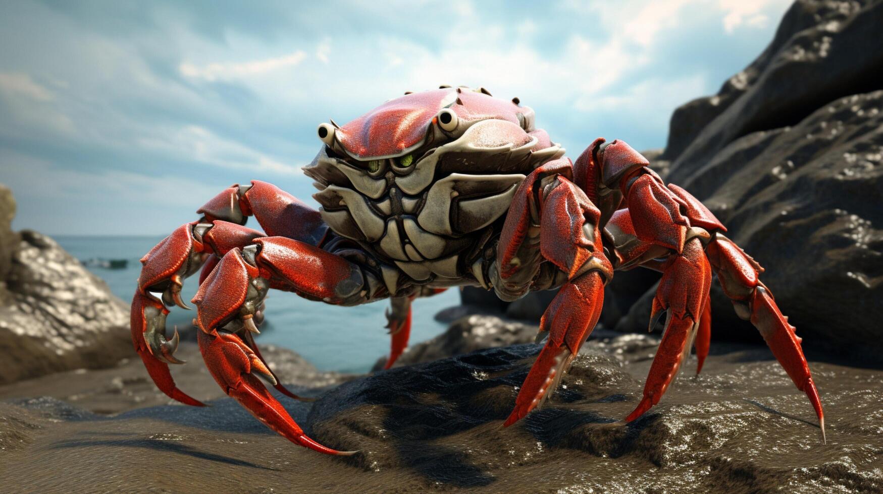 ai généré Crabe haute qualité image photo
