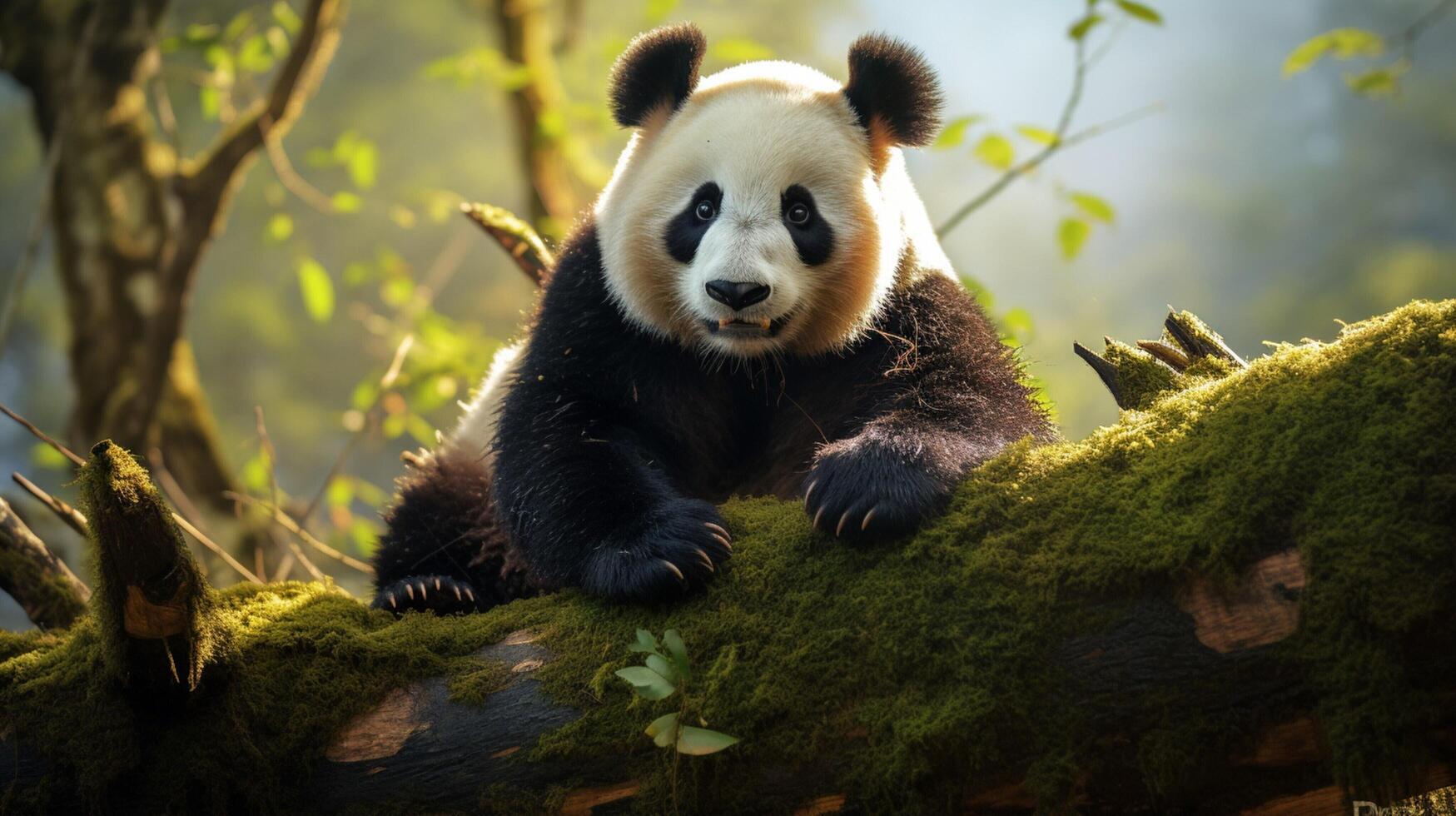 ai généré géant Panda haute qualité image photo