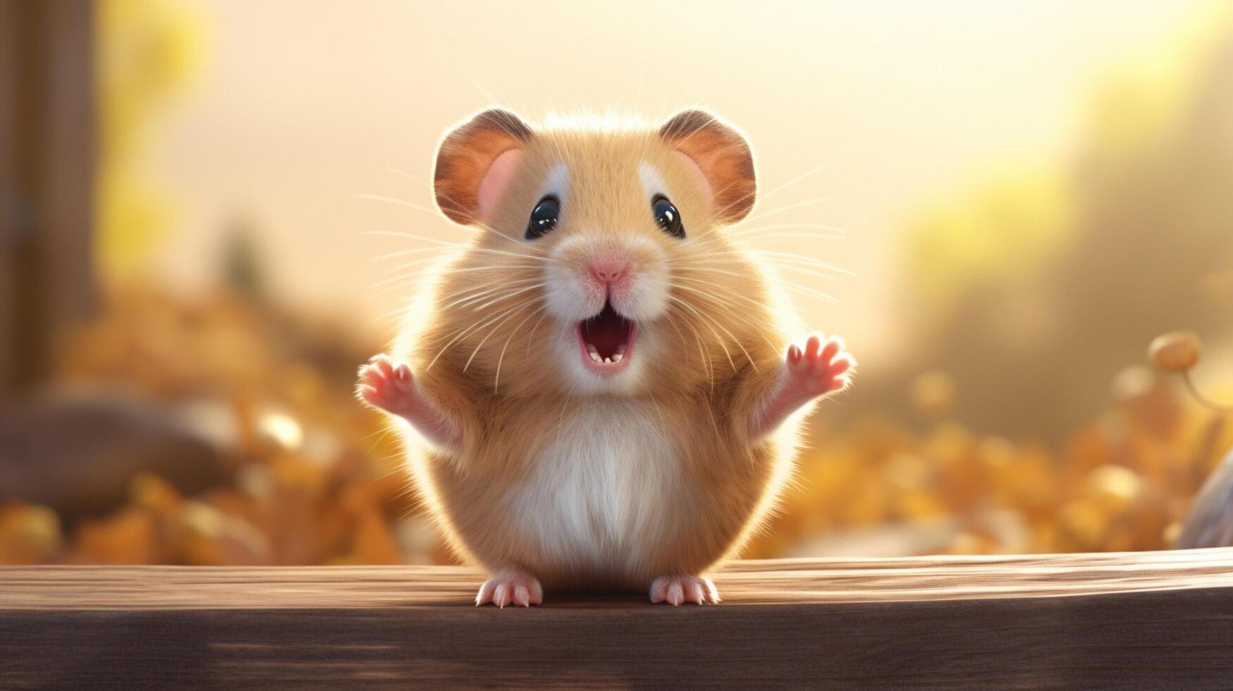 ai généré hamster haute qualité image photo