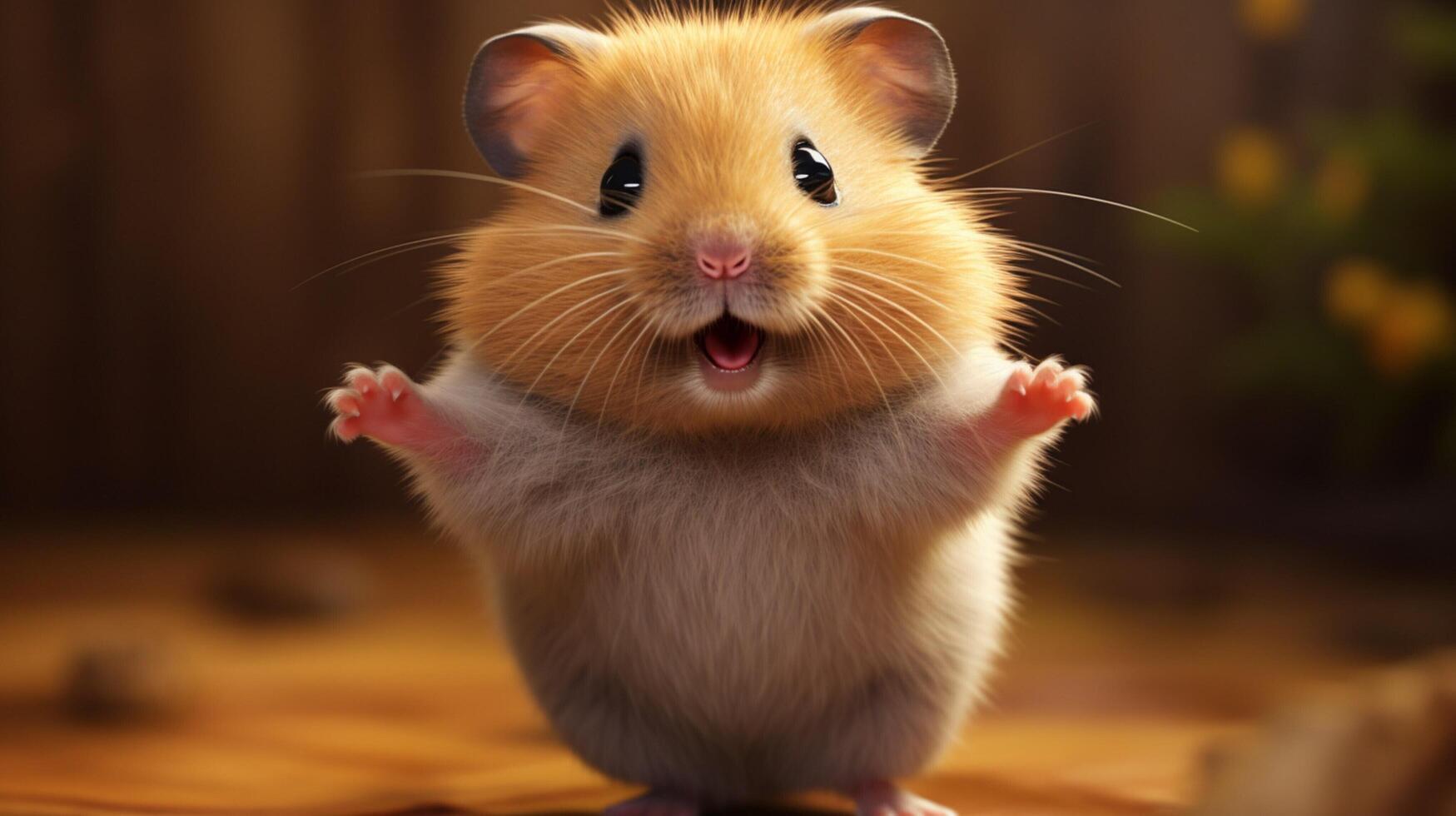 ai généré hamster haute qualité image photo