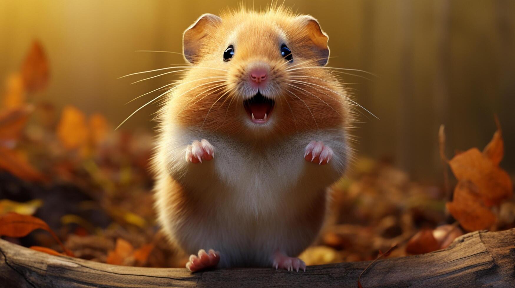 ai généré hamster haute qualité image photo