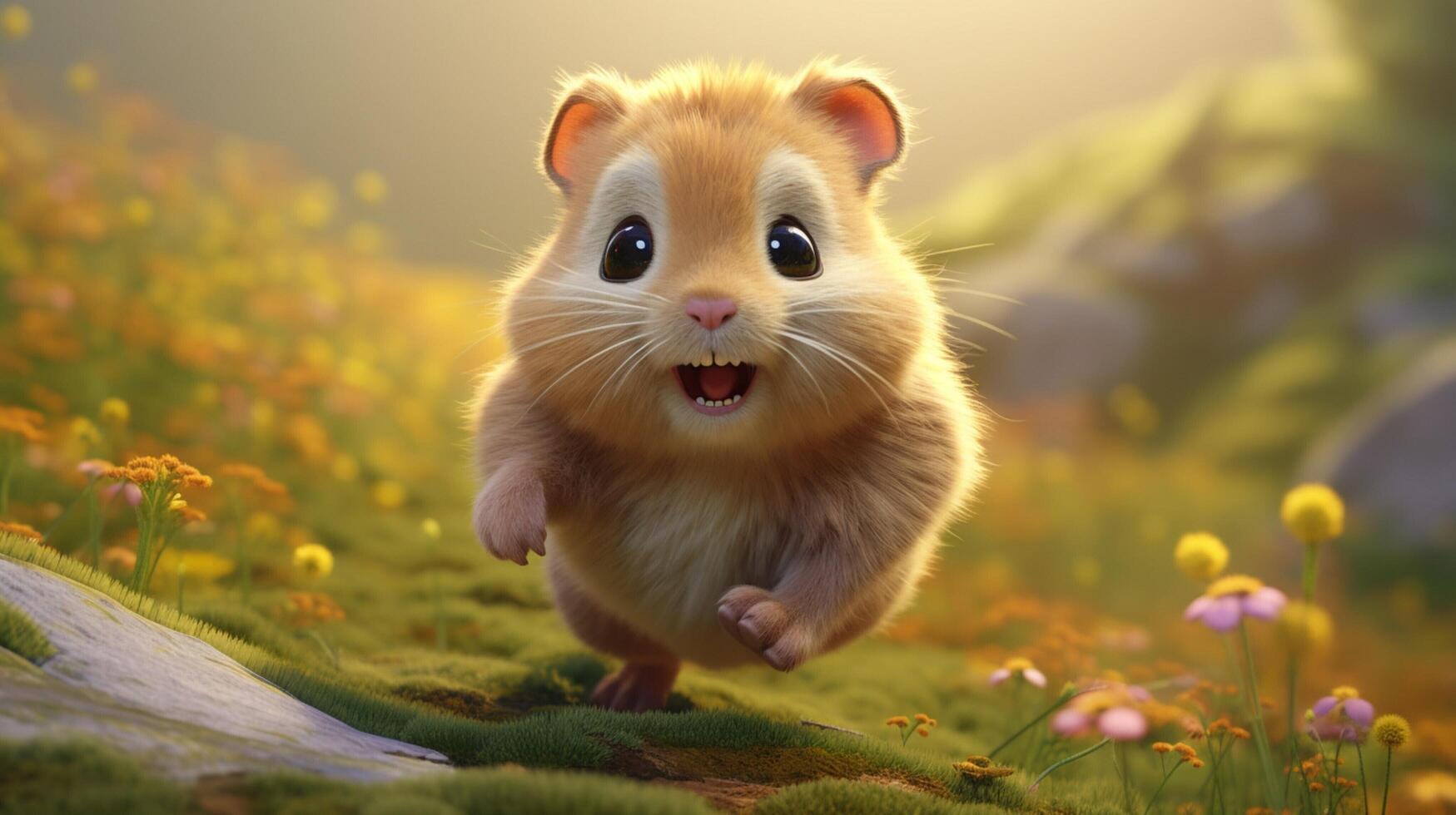 ai généré hamster haute qualité image photo