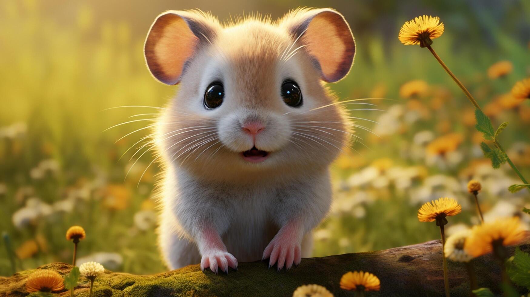 ai généré hamster haute qualité image photo