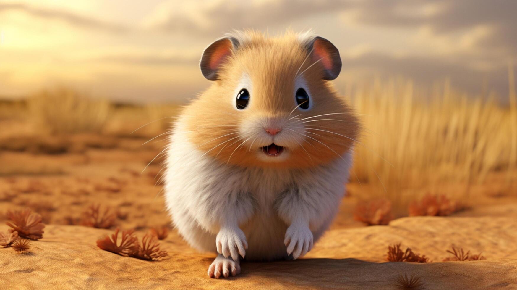 ai généré hamster haute qualité image photo