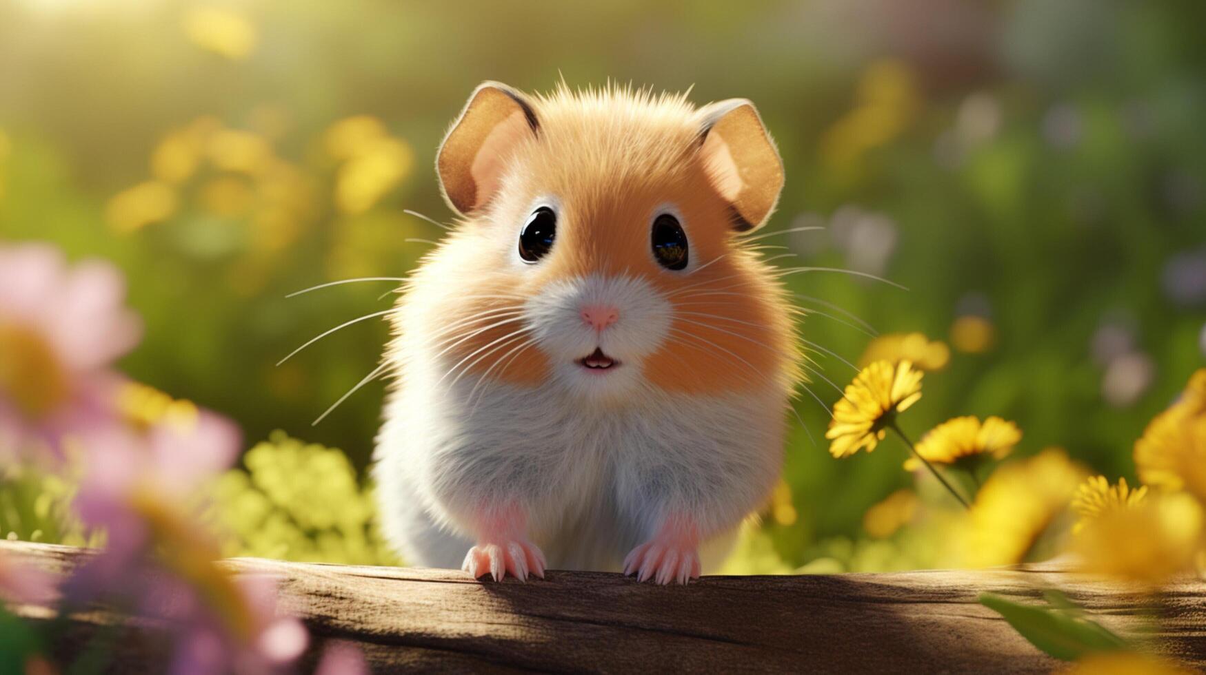 ai généré hamster haute qualité image photo