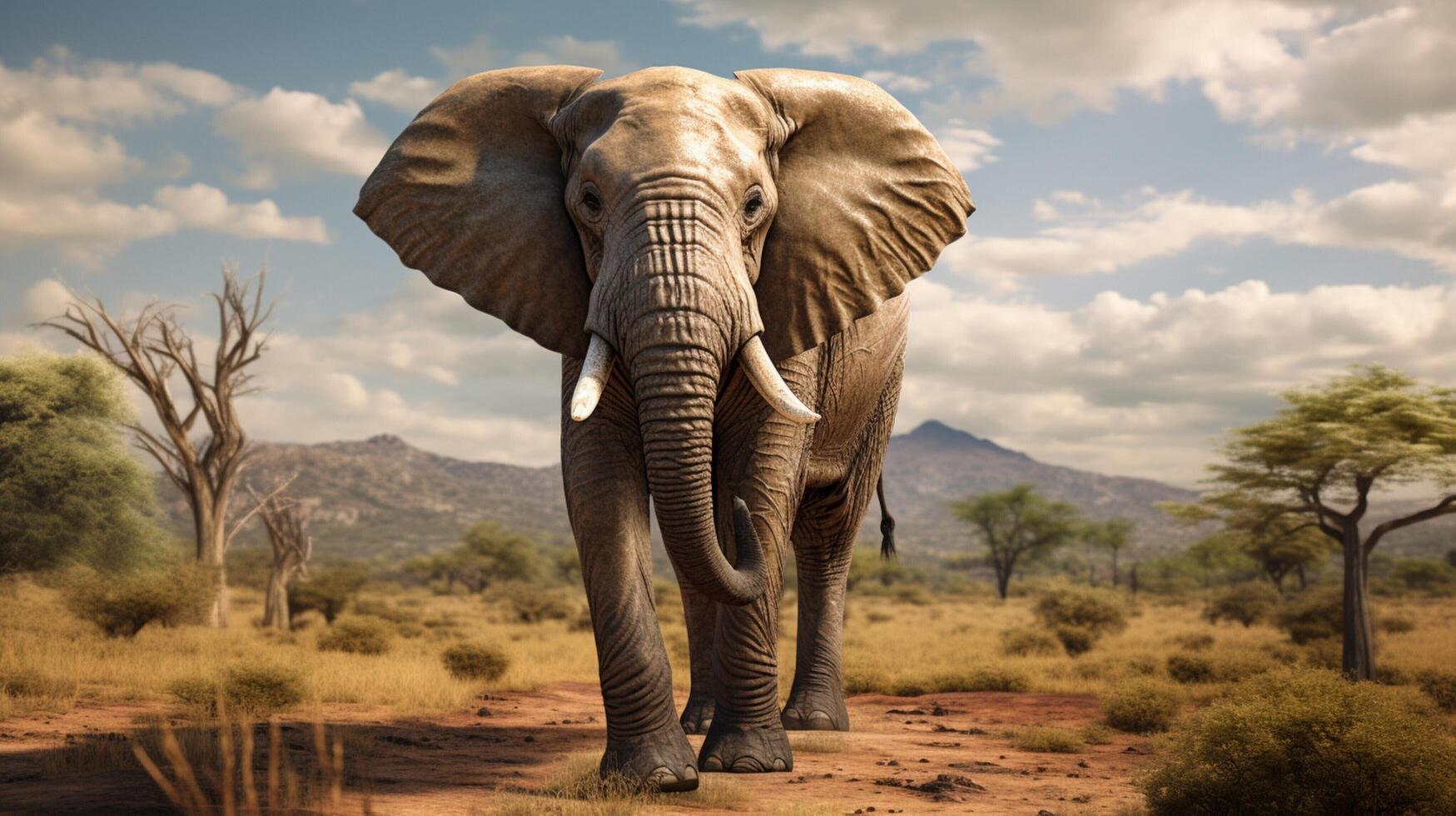 ai généré l'éléphant haute qualité image photo