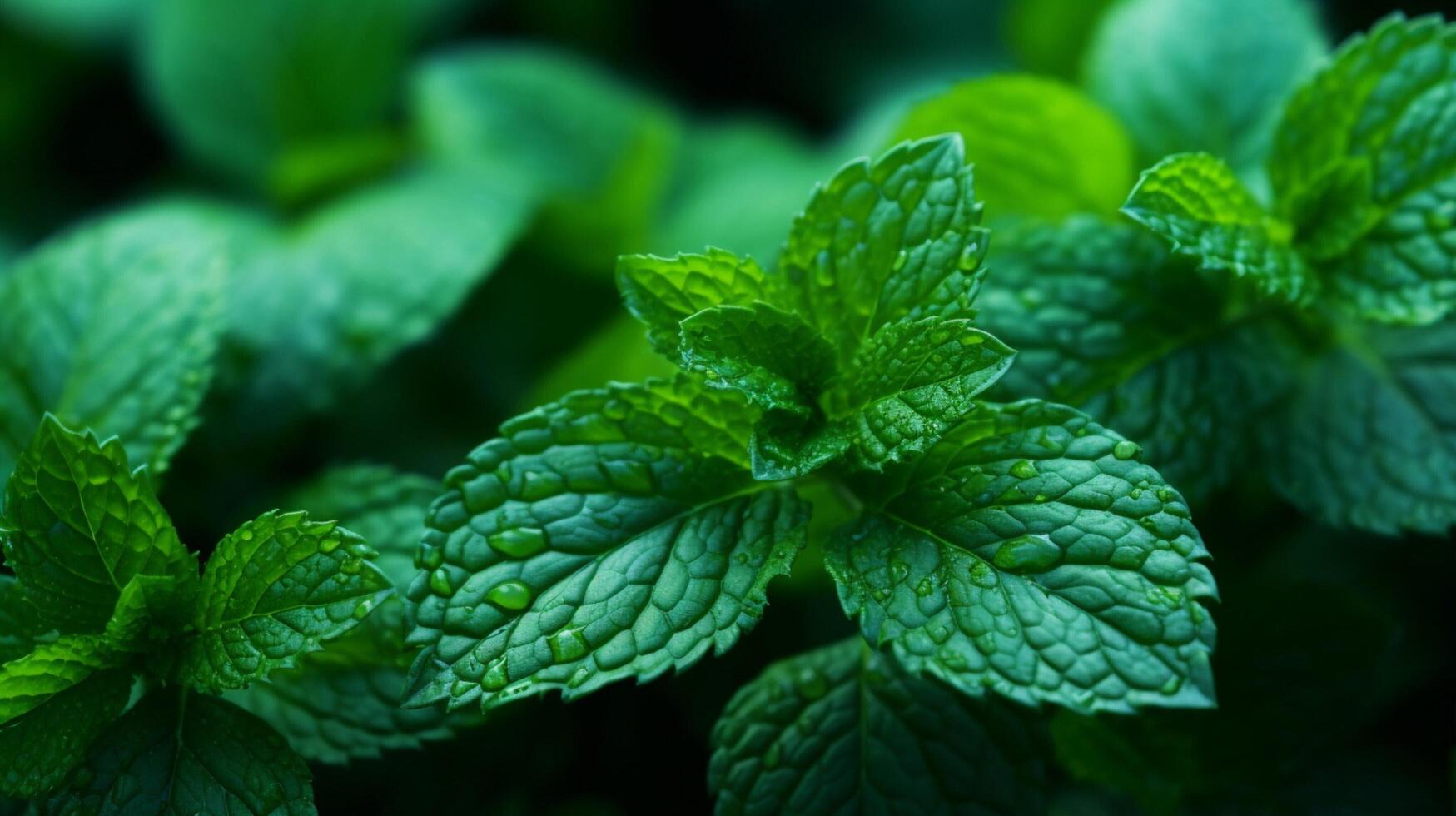 ai généré menthe haute qualité Contexte photo