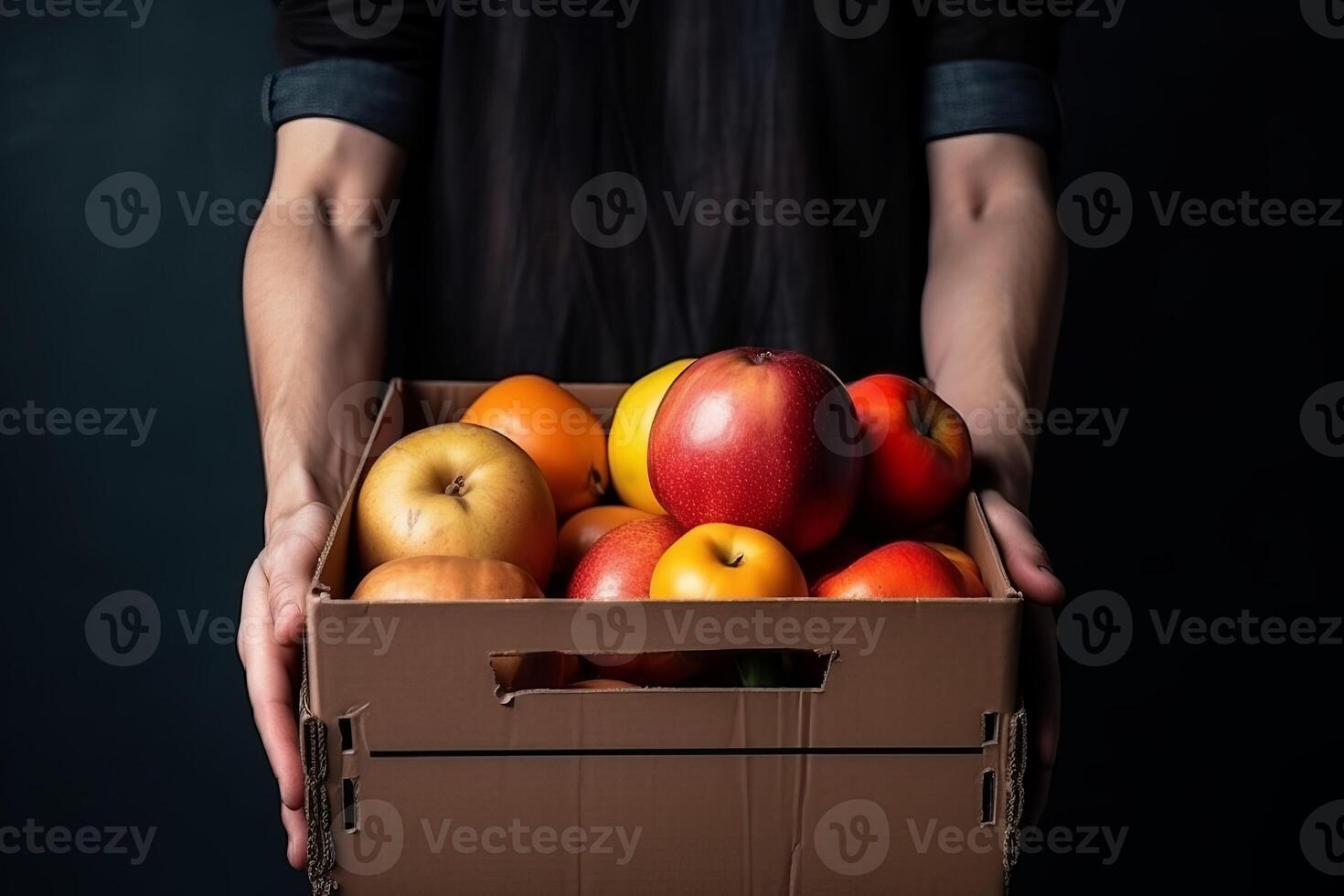 ai généré cultivé Naturel rouge et Jaune pommes. produire ai photo