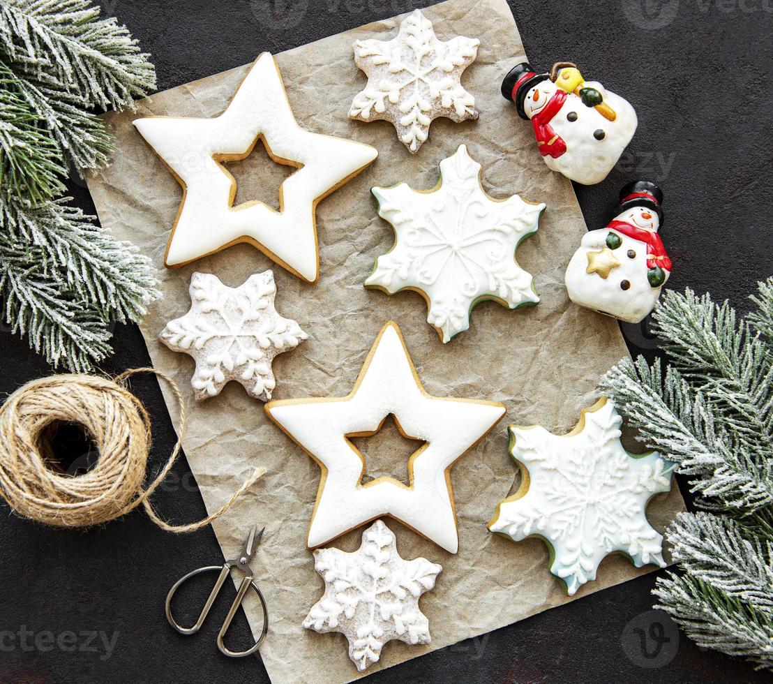 biscuits de pain d'épice de Noël photo