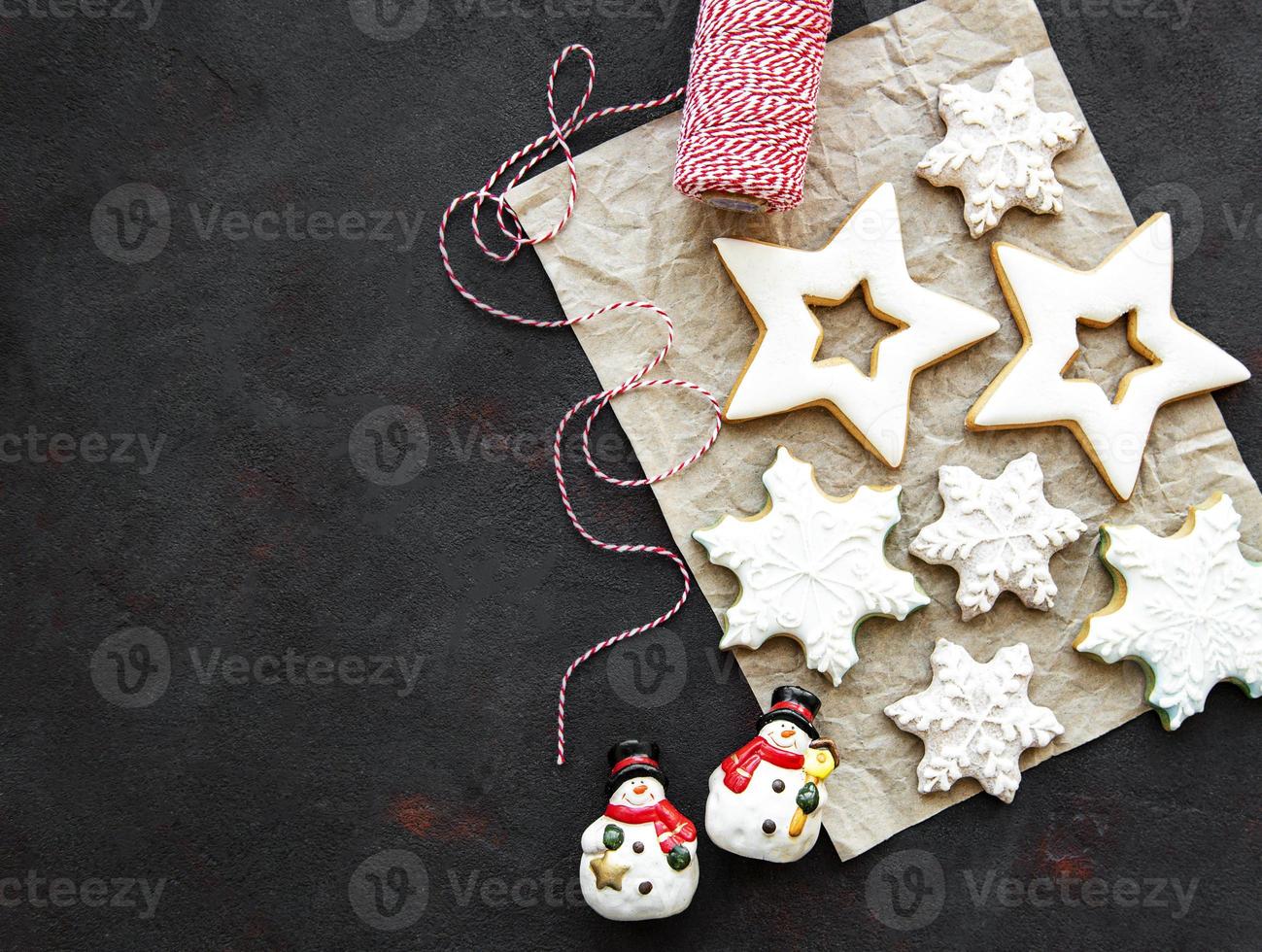 biscuits de pain d'épice de Noël photo