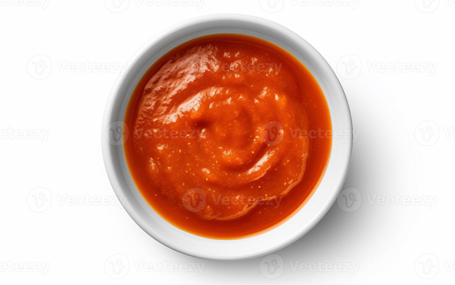 ai généré sauce idéal avec légume tomate isolé sur blanc Contexte photo