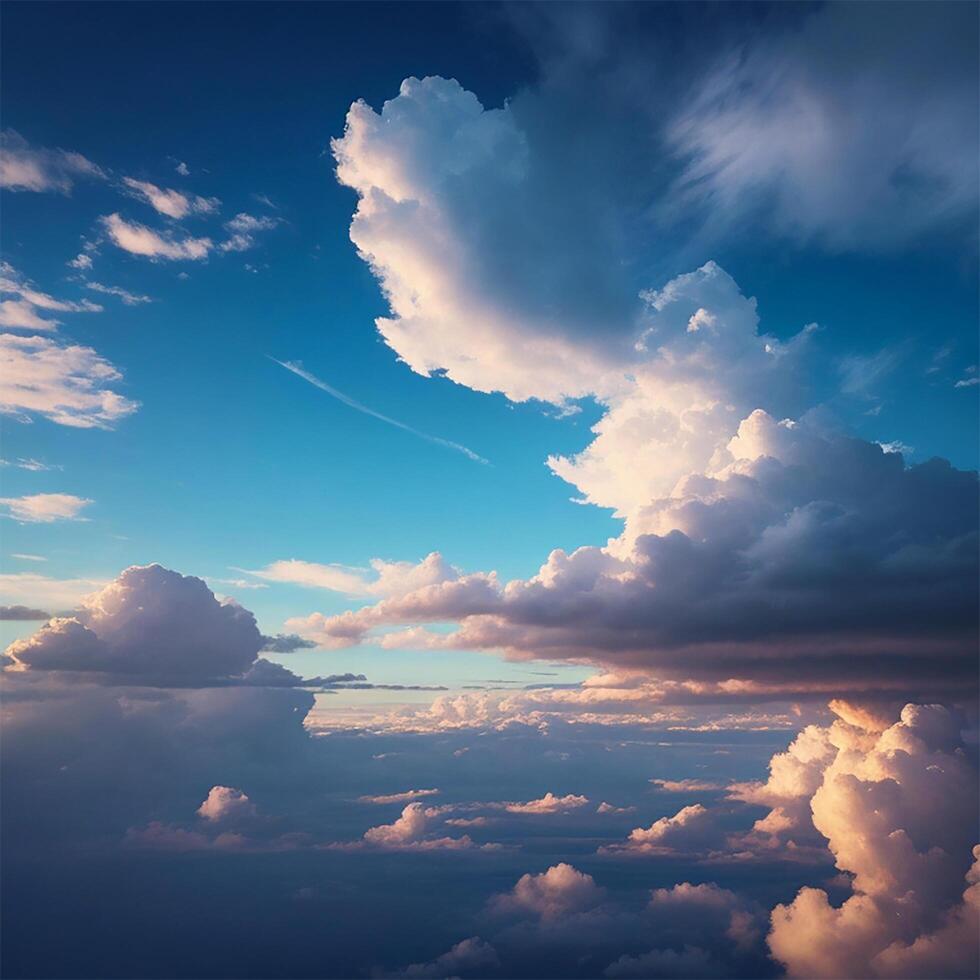 ai généré magnifique ciel la nature et Contexte photo. photo