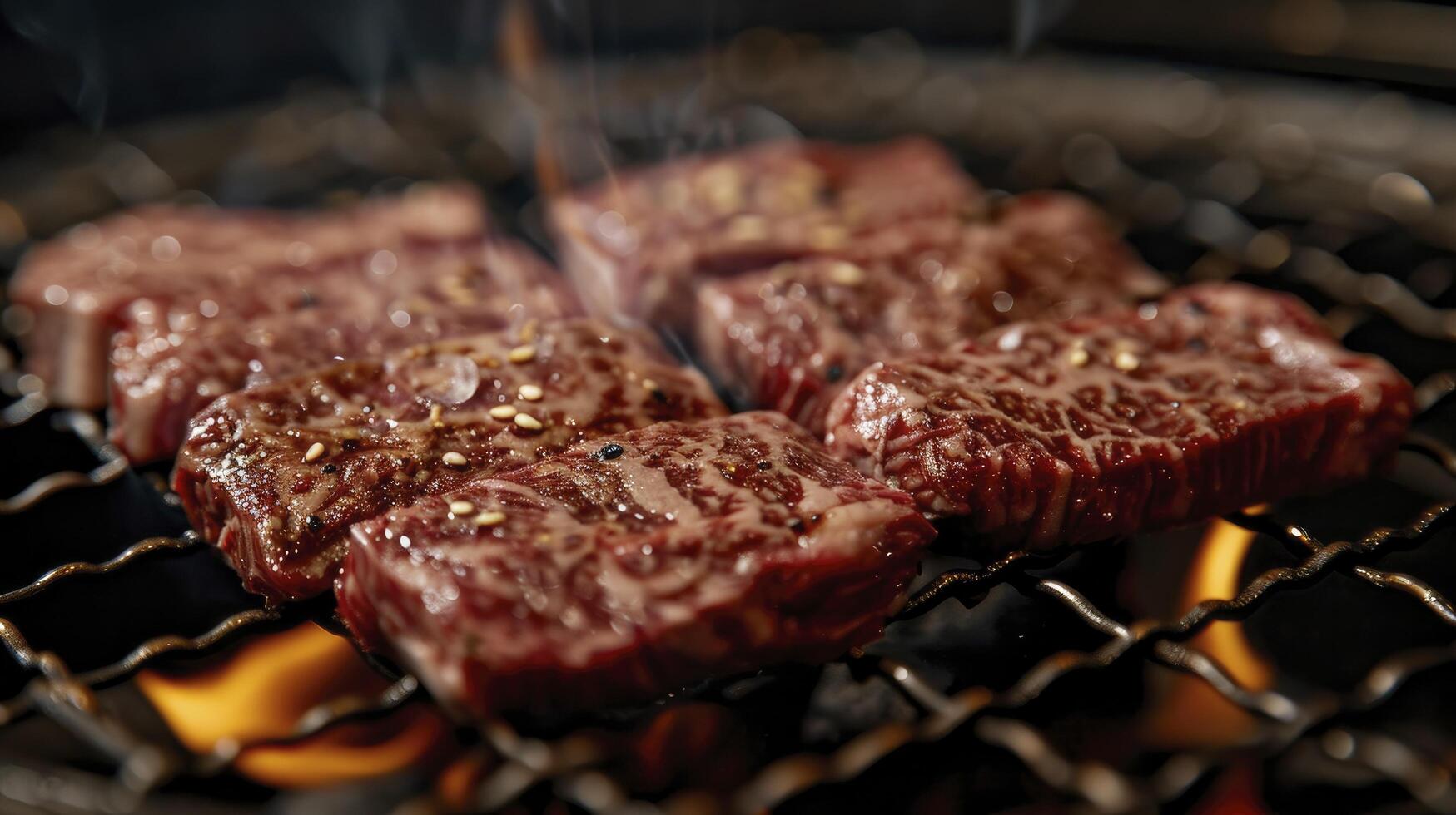 ai généré yakiniku et shoryu du boeuf hacher pour votre gril photo