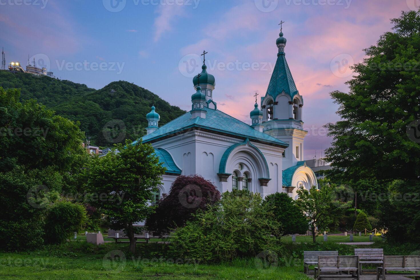 hakodate orthodoxe église dans hakodaté, hokkaïdo, Japon photo