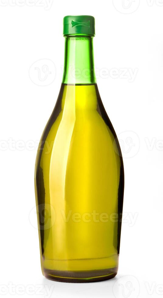 bouteille d'huile isolée photo