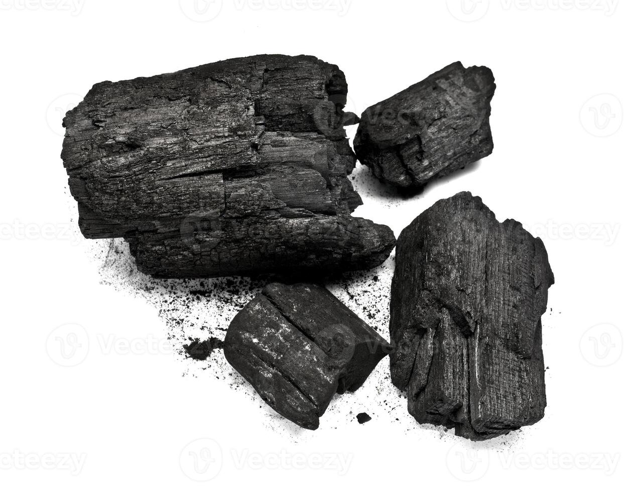 pièce de fracturé bois charbon photo