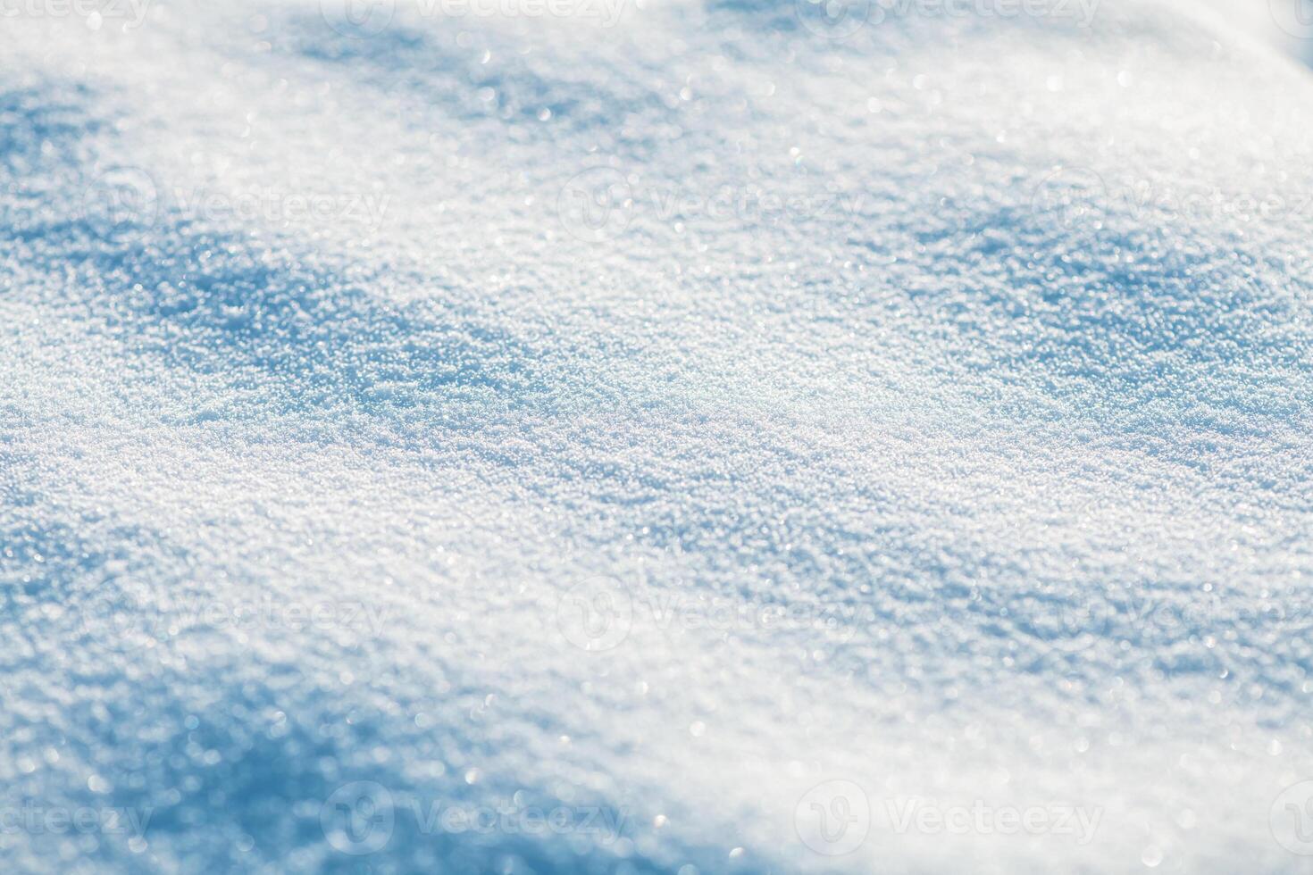 Naturel hiver arrière-plan, Frais duveteux neige, Soleil éblouissement photo