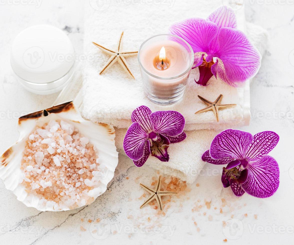 produits de spa aux orchidées photo