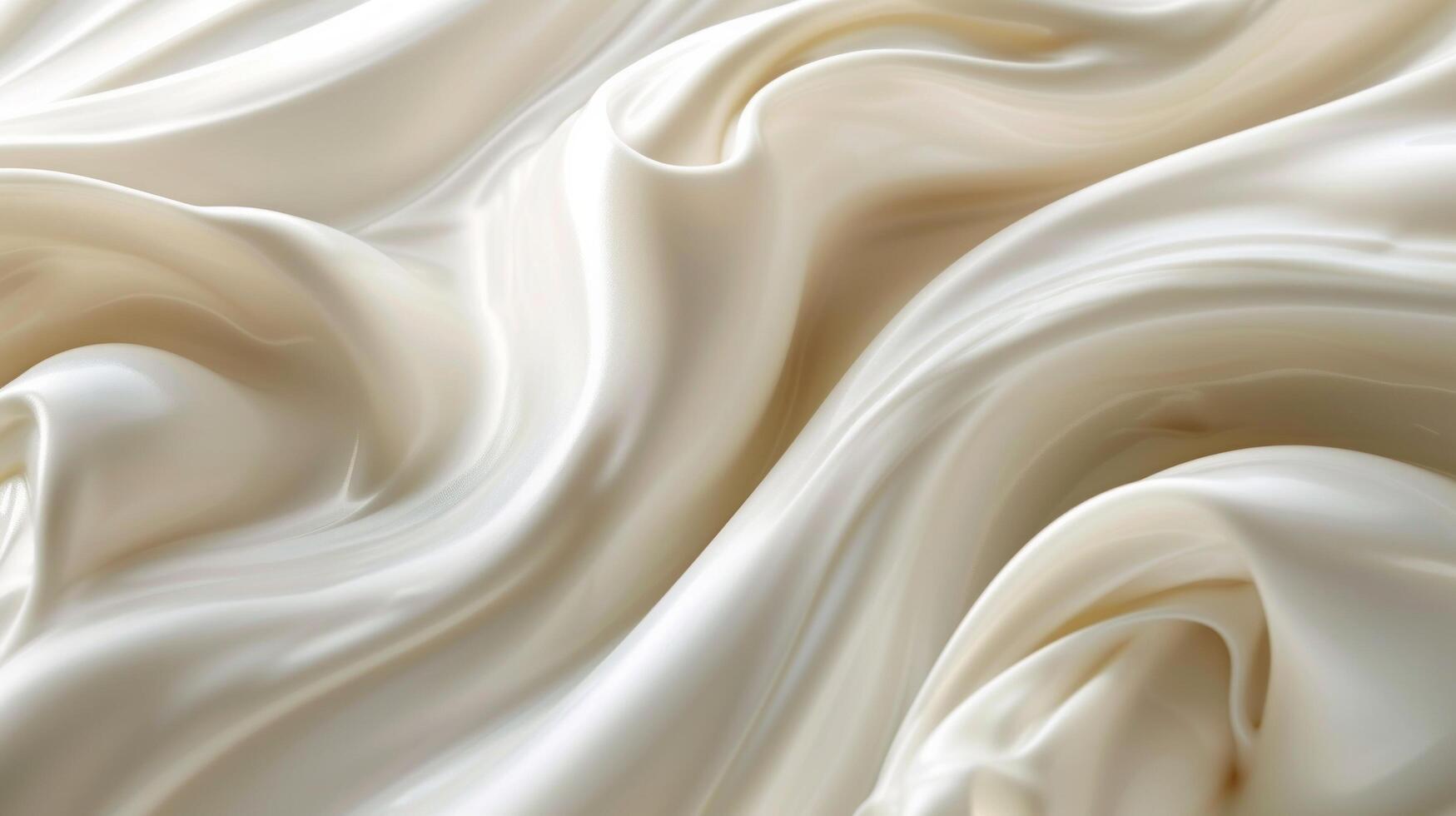 ai généré crémeux vagues de Lait boucle et entrelacer, formant fascinant formes photo