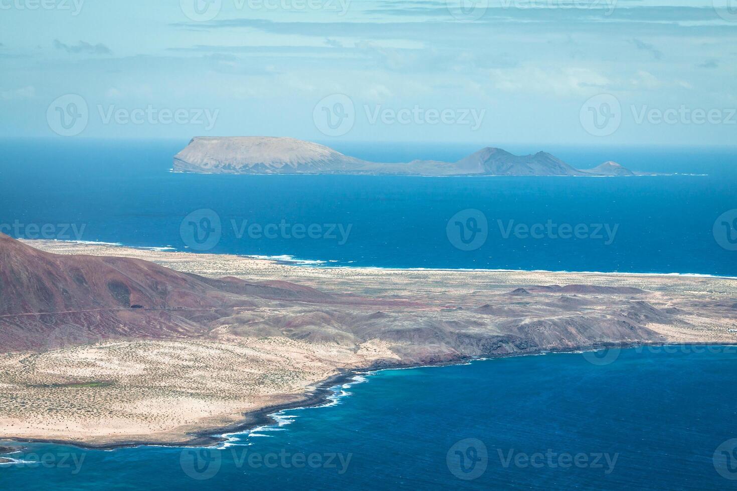 vue de graciosa île de mirador del Rio, lanzarote île, canari îles, Espagne photo