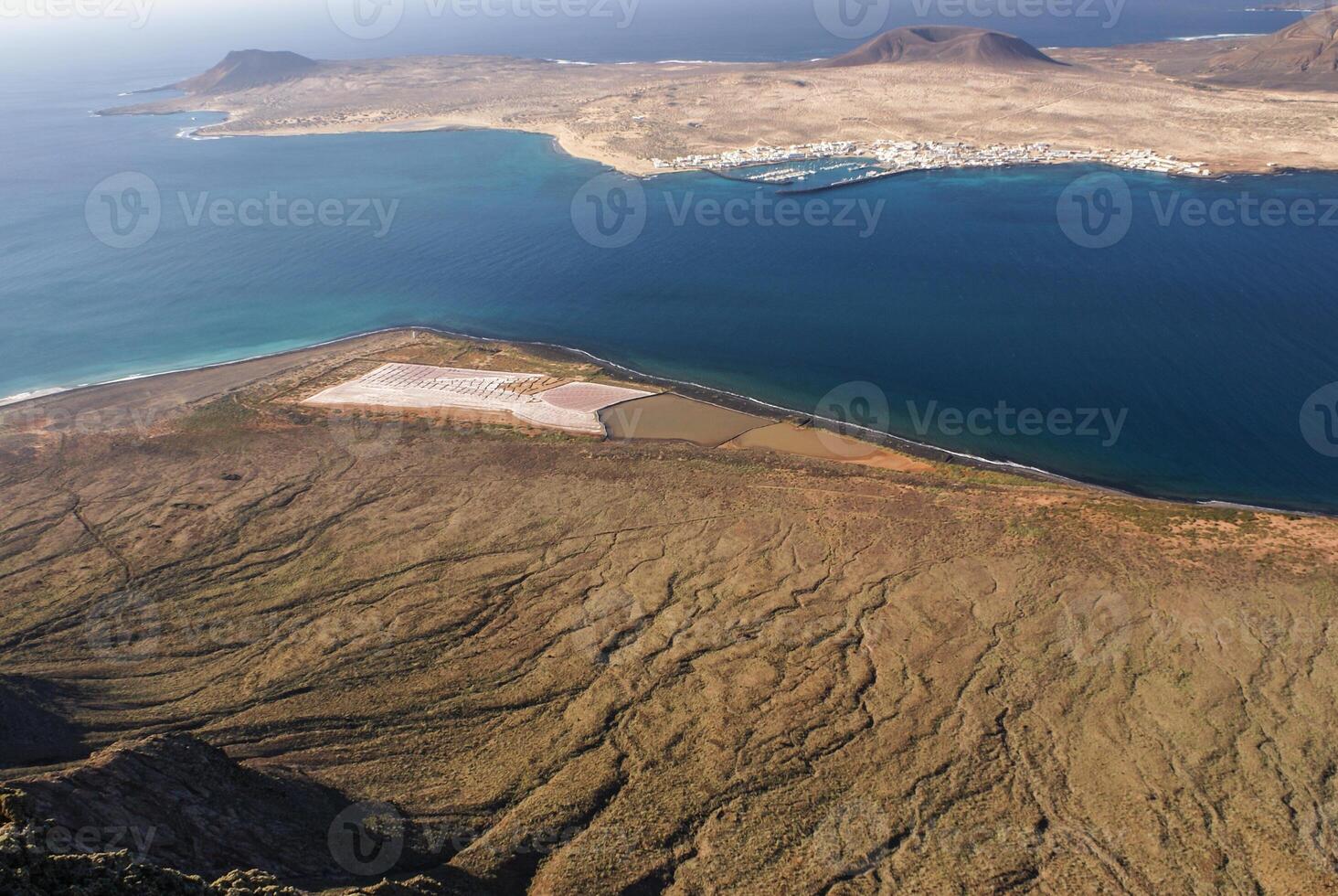 vue à la graciosa île de mirador del Rio. lanzarote, canari îles, Espagne. photo