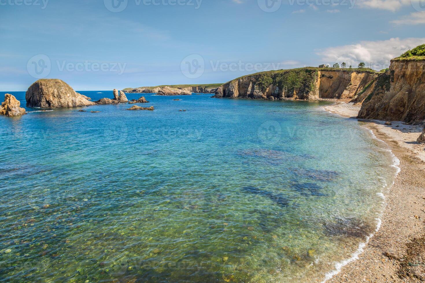 rocheux côte de Espagne. galice photo