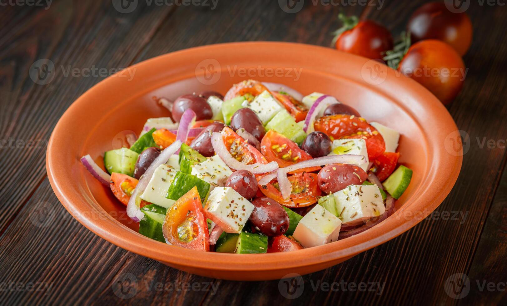 bol de salade grecque photo