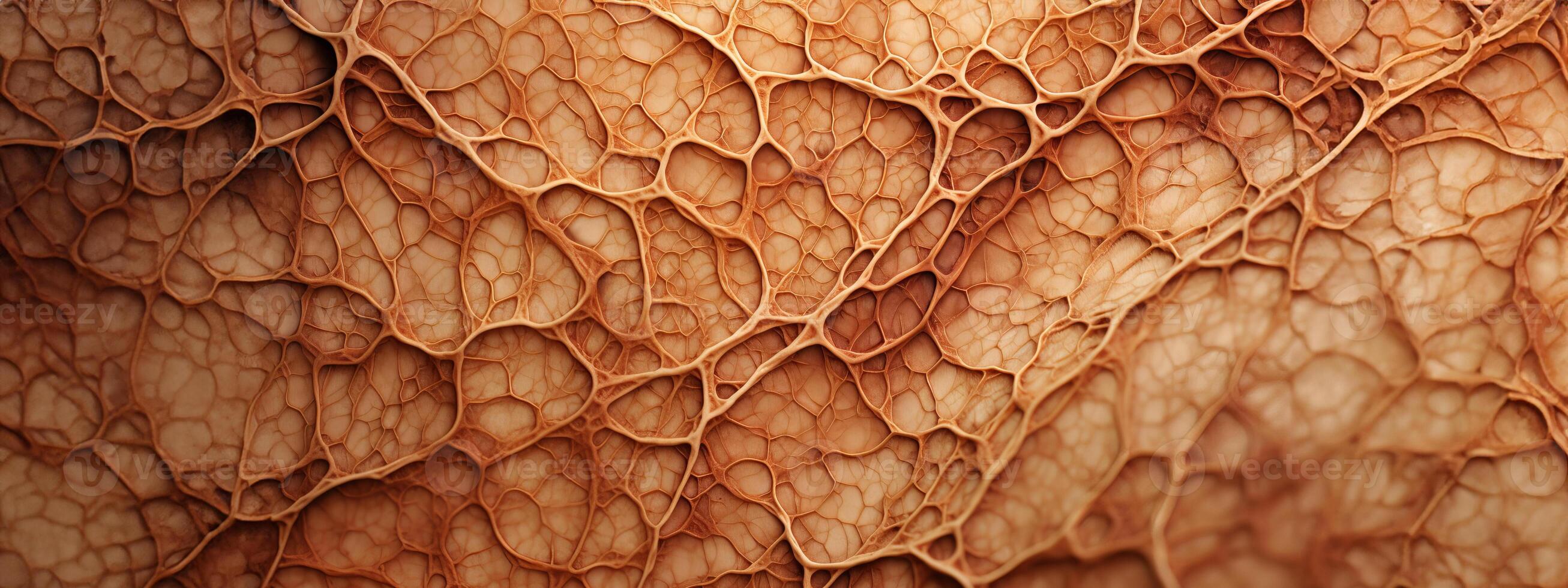 ai généré généré image3d illustration de une microscopique vision de biologique tissu photo