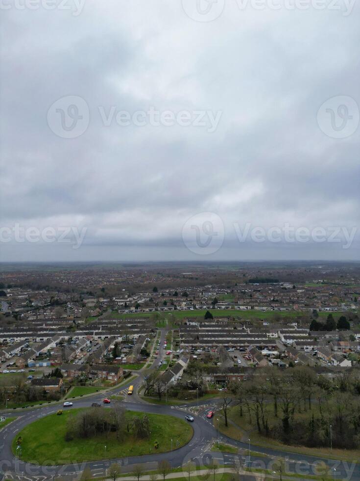 haute angle vue de Corby ville de Northamptonshire Angleterre uni Royaume. novembre 1er, 2023 photo