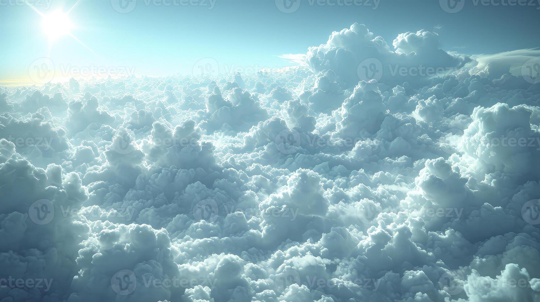 ai généré le ciel couvert par altostratus des nuages, création une calme et global atmosphère. photo