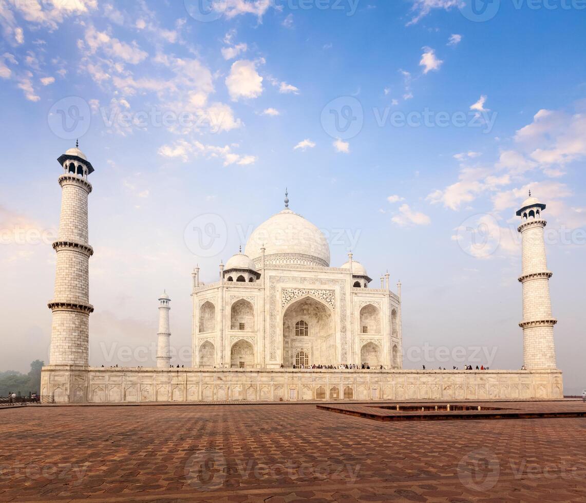 taj mahal sur lever du soleil coucher de soleil, agra, Inde photo