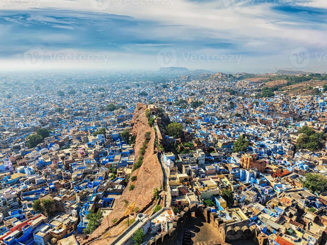 Jodhpur le bleu ville, rajasthan, Inde photo