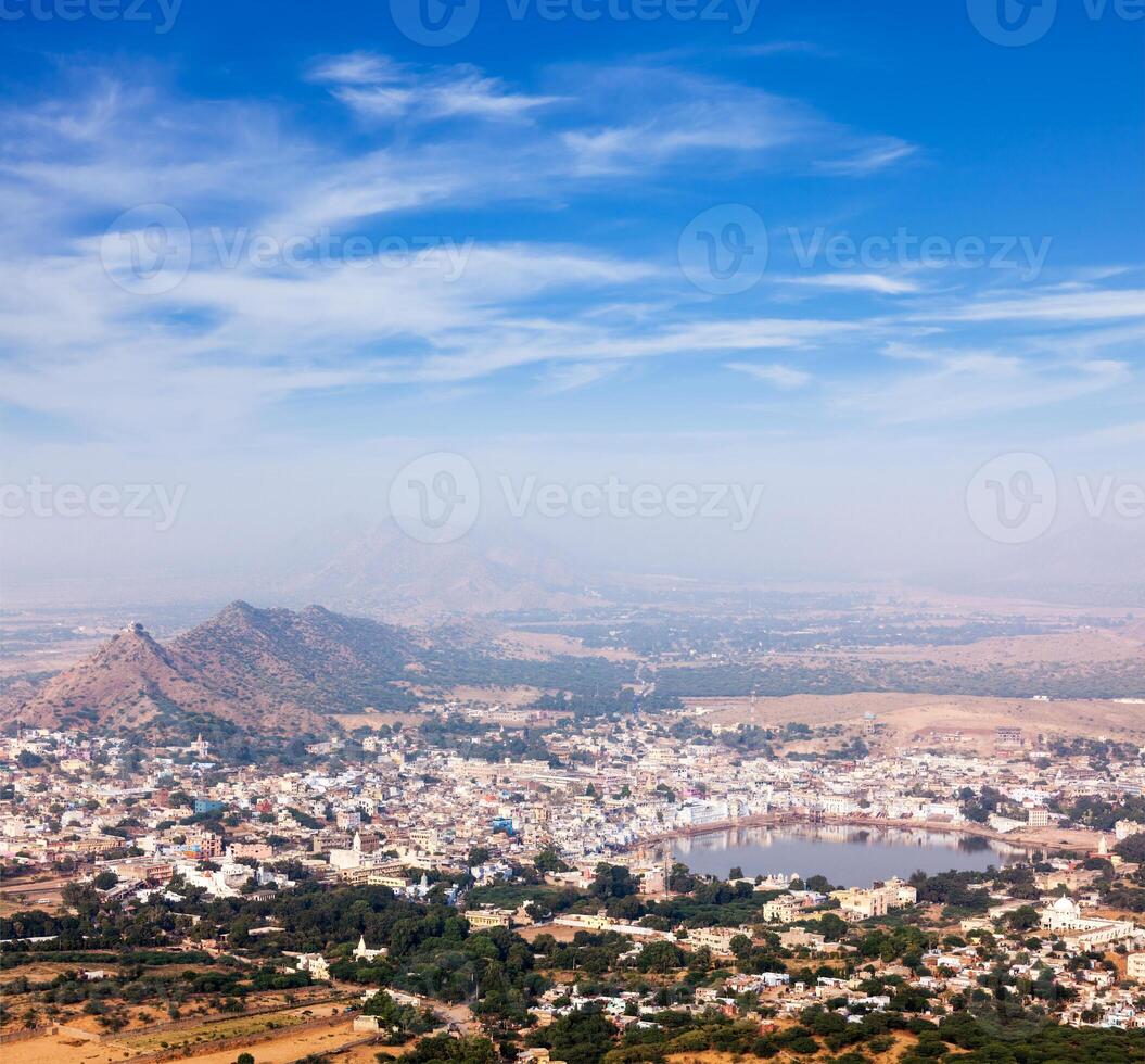 saint ville Pushkar. . rajasthan, Inde photo