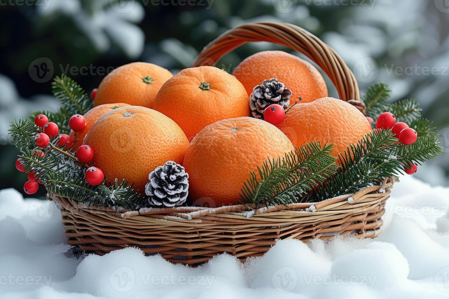 ai généré Frais des fruits cadeau boîte professionnel La publicité nourriture la photographie photo