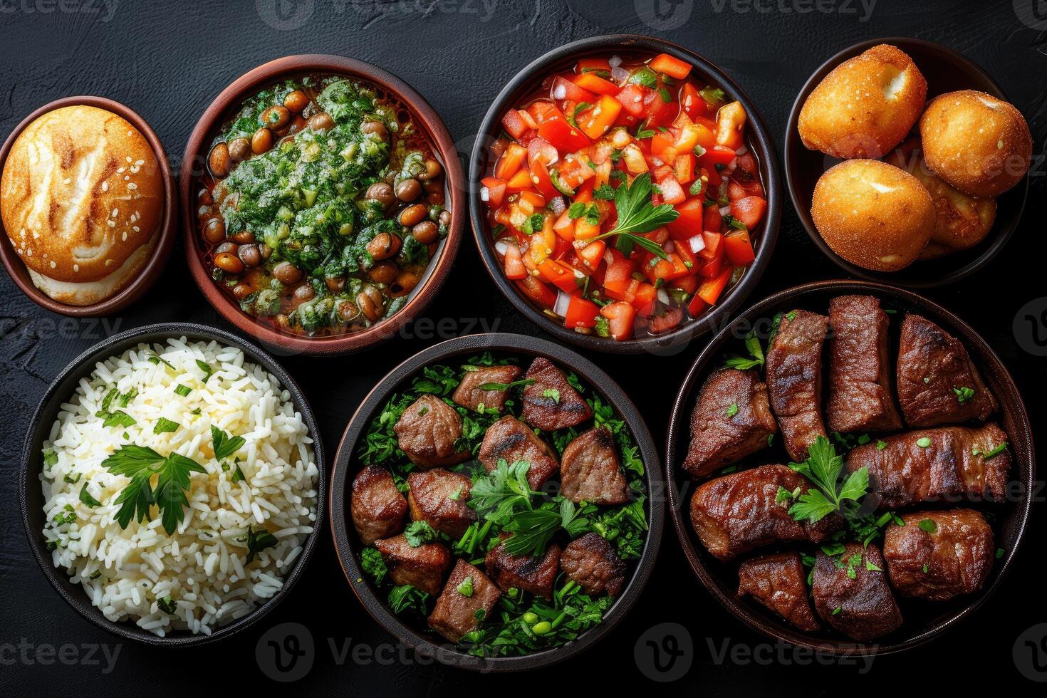ai généré Ramadan iftar repas des idées La publicité nourriture la photographie photo