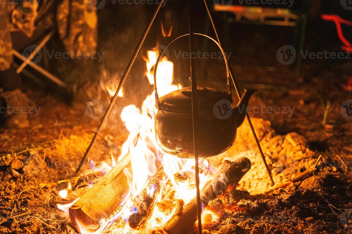 feu de camp feu flamme photo