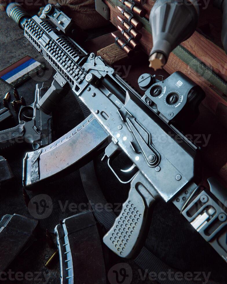 3d arme Nom 2ak74 alpha ak photo