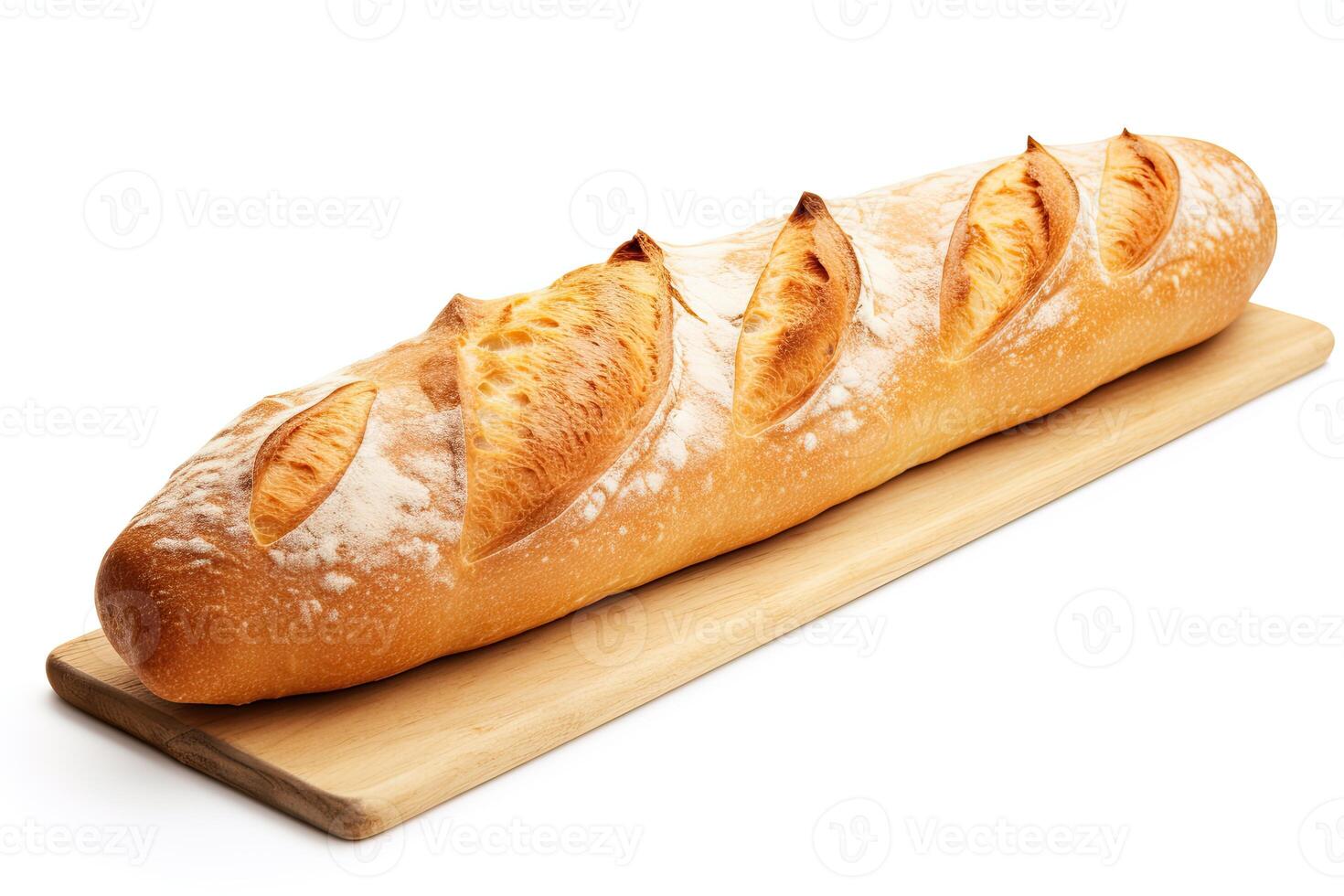 ai généré français pain proche en haut photo