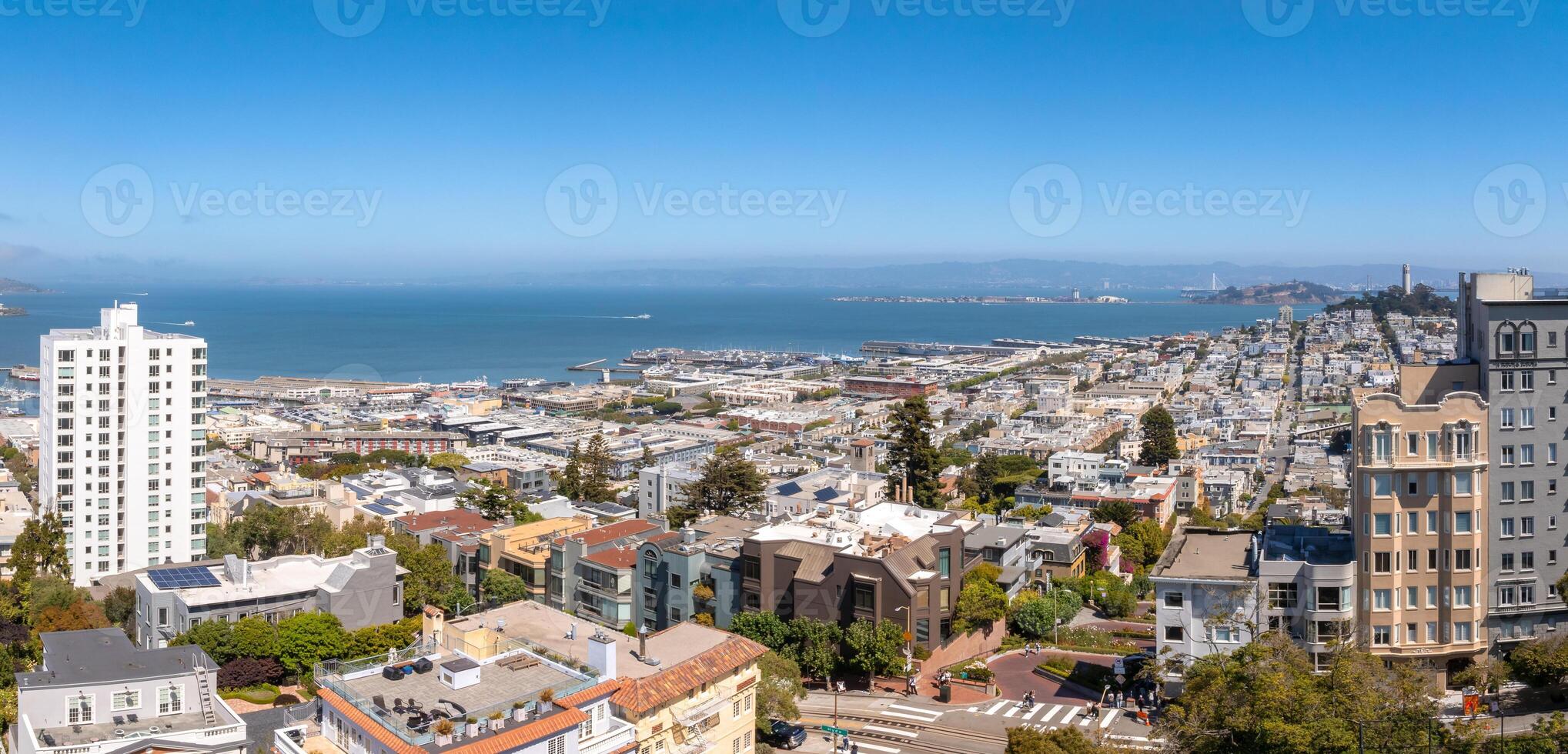 aérien vue de le san francisco centre ville. photo