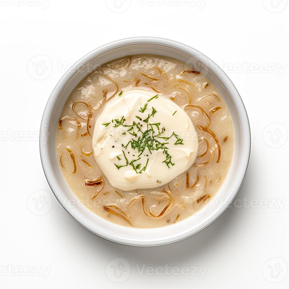 ai généré oignon soupe fermer photo