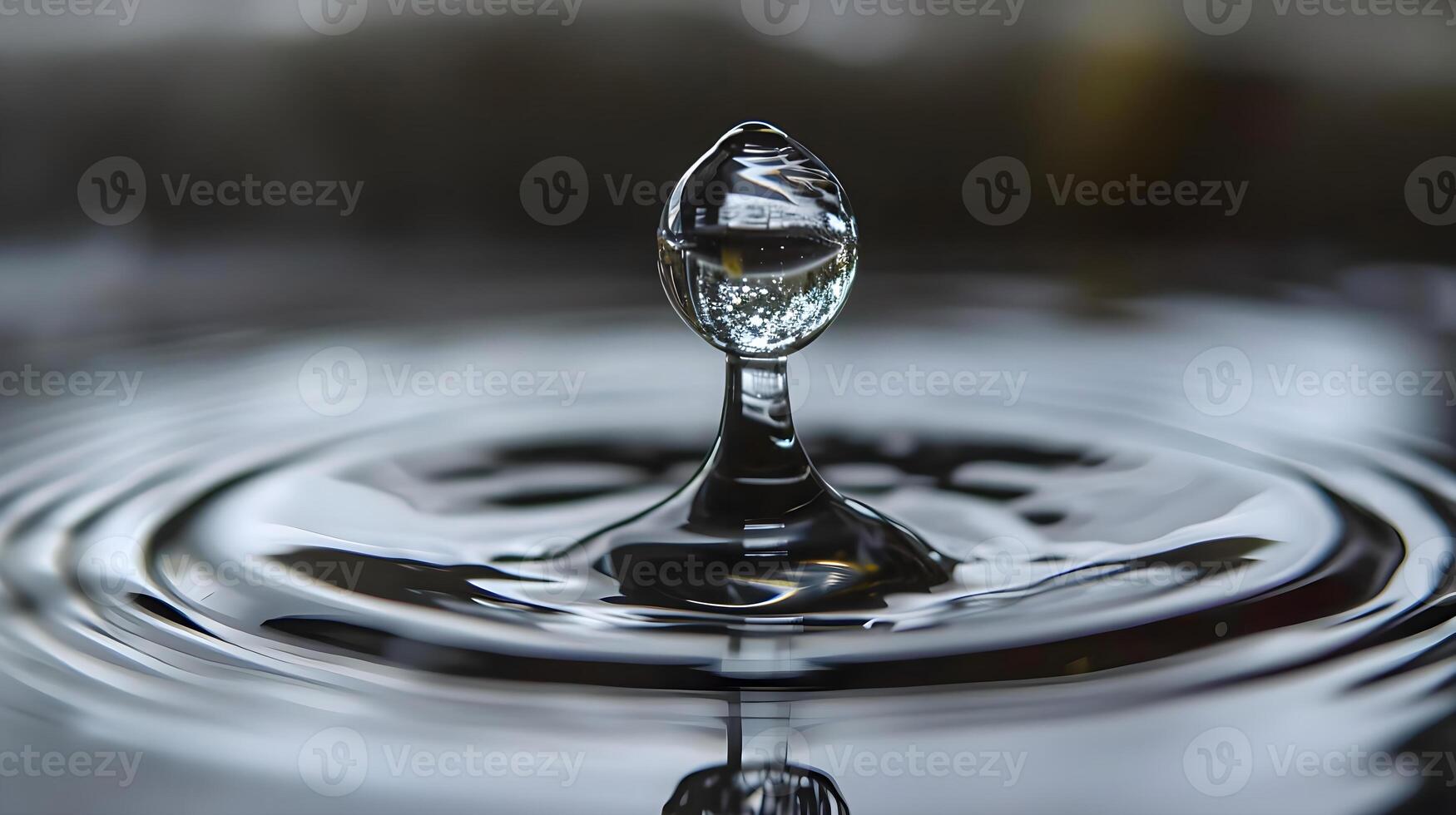 ai généré une laissez tomber de l'eau avec une diamant dans il photo