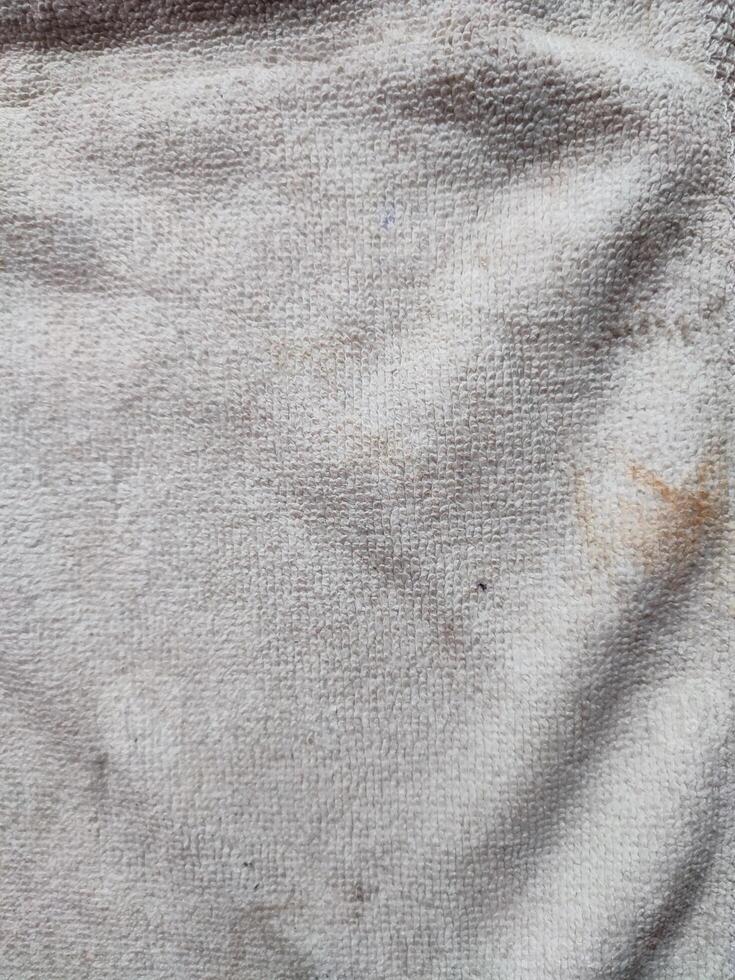 texture, modèle, Contexte de sale blanc serviette exposé à lumière du soleil photo